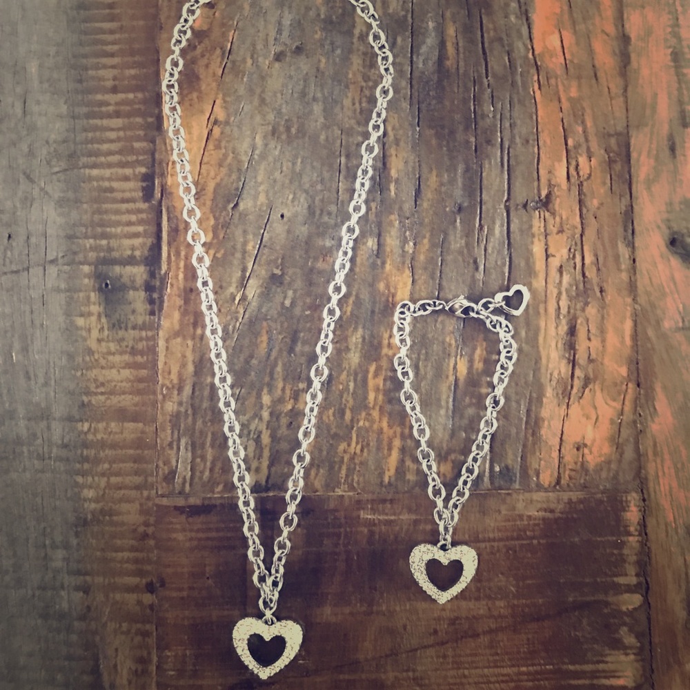Swarovski Heart Pendant Set
